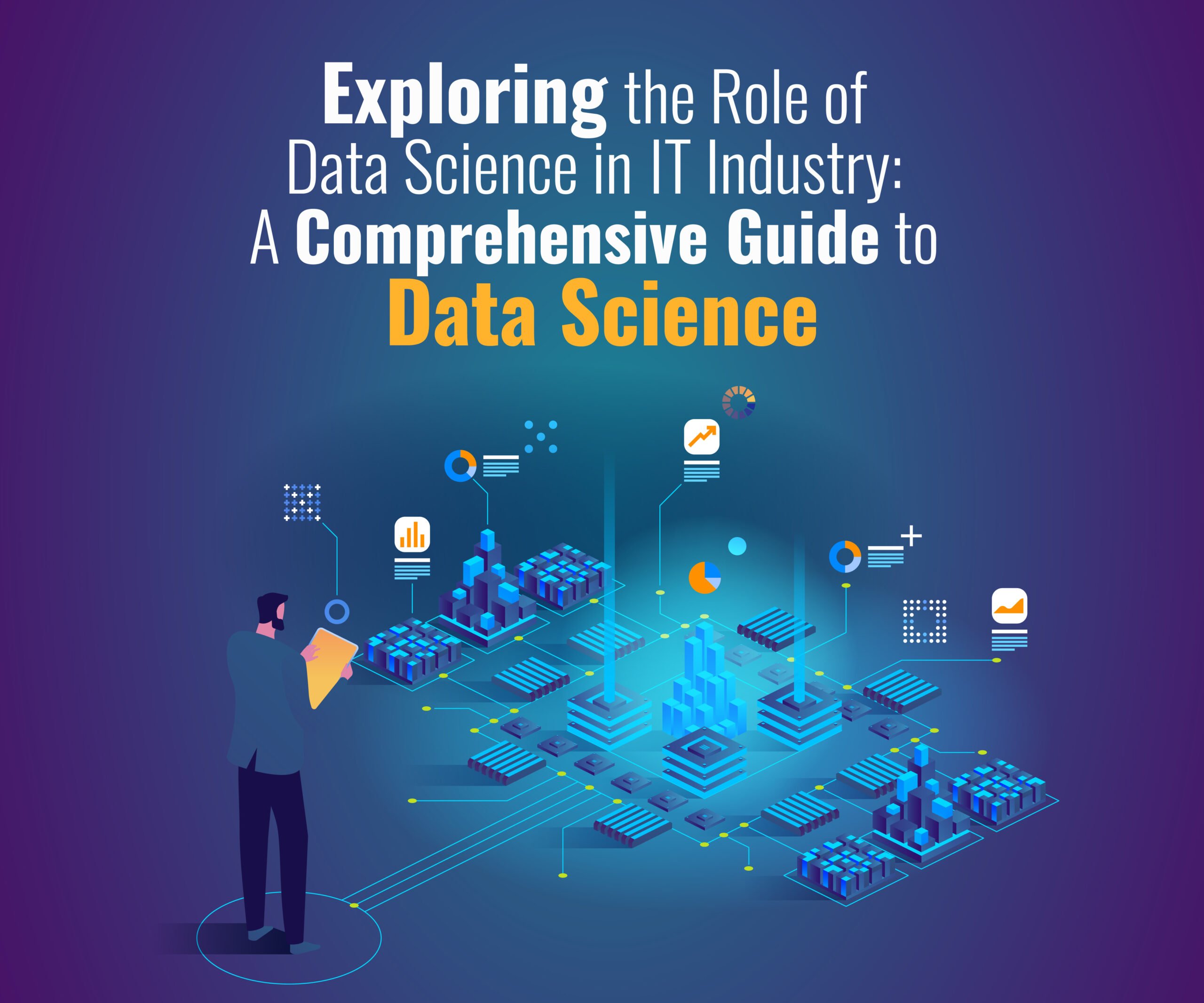 An infographic depicting various aspects of data science